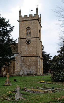 church tower from north footpath