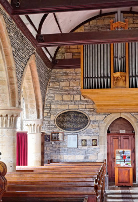 south nave arcade and organ