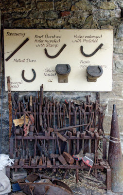 farrier chart & tool rack  - 2 of a series on the forge