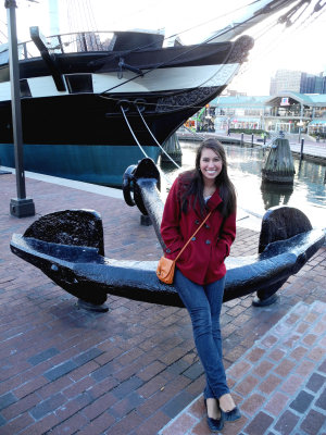 Alison at the Inner Harbor Baltimore