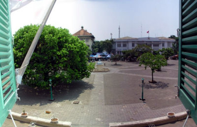 Looking out from the History Museum (Museum Sejarah)
