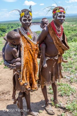 Karo Women with Their Children