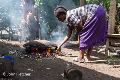 Tending the Fire for Making Injera
