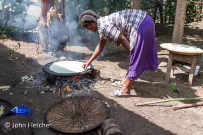 Checking the Injera