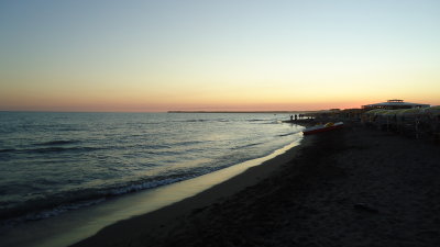 Sunset in Velipoja beach