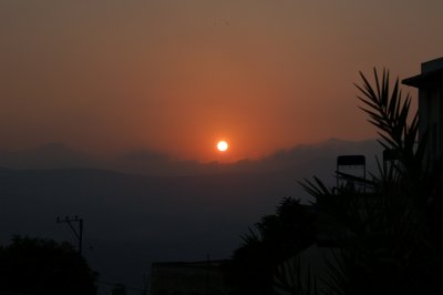 Sunset over Tsfat