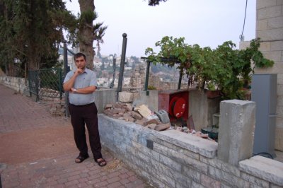 Mr. Eyal Shelli, and damage to his home on Palmach st. From rocket