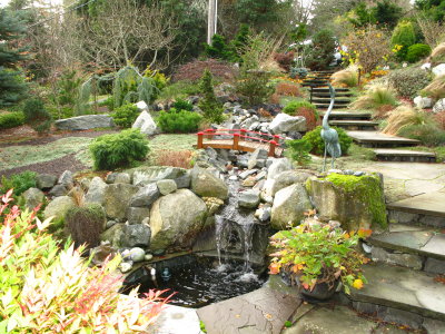 Pond and Waterfall
