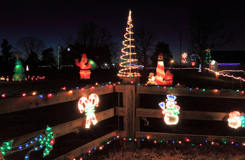 The Brandenburg-James Christmas light display 2012