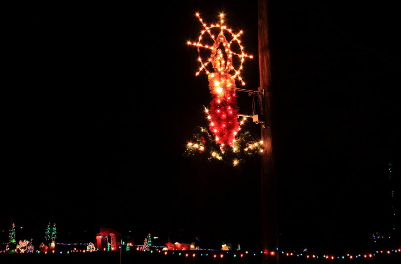 The Brandenburg-James Christmas light display 2012