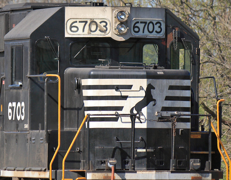 NS 6703, a former CR SD60, at North Wye 