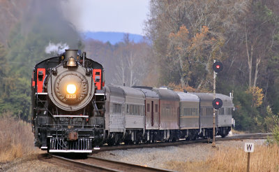 SR 630 passes the unique  GRS Model SC searchlight signals at South Roddy.  