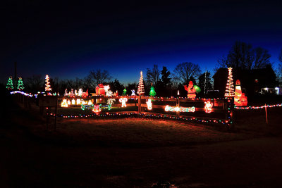 The Brandenburg-James Christmas light display 2012