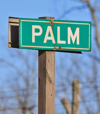 PALM,  Southern station sign 