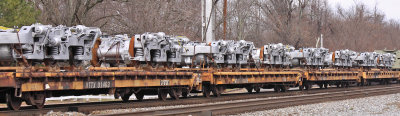 New GE A1A trucks on NS 117 