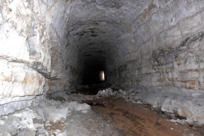 Looking South inside tunnel #4 