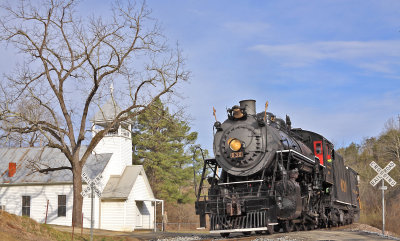 The pastor of the Lick Creek church near Piney Flats TN stepped out to watch the SR 630 come charging past