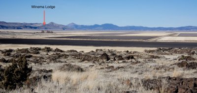Tule Lake NWR from Lava Beds National Monument