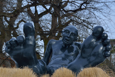 Sculpture in Geneva's countryside