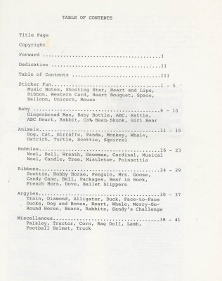 Punch-a-Bunch  contents