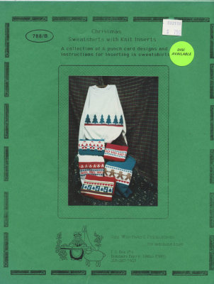 Christmas Sweatshirts with Knit Inserts