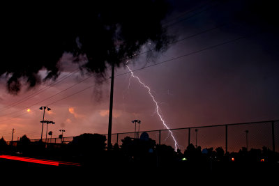 8-21-06 2  Lightning at Sunset