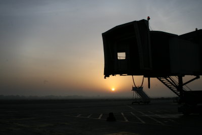 0605 22nd August 06 Dawn at an empty Sharjah Airport.JPG