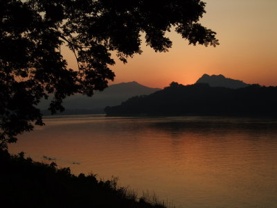 Mekong sunset.