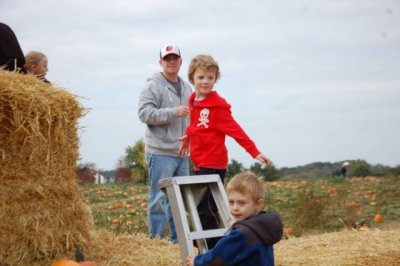 Cool slide in the middle of the field