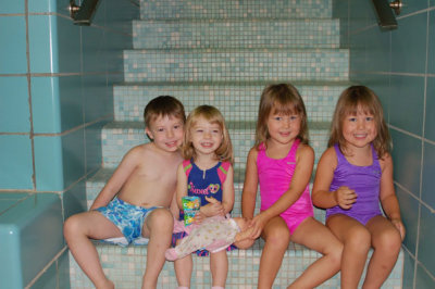 Swim Lessons again with our friends Dustin and Lainey