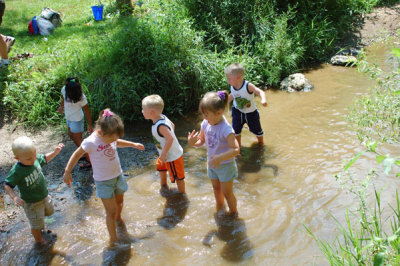 Playing in the stream