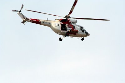 Fire fighters helicopter