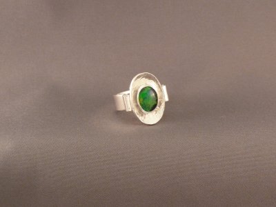 Opal ring, view 2