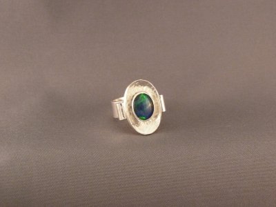 Opal ring, view 1