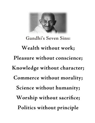 Ghandis Seven Sins