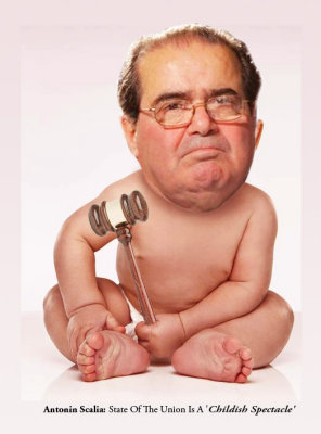 Baby Scalia with Gavel