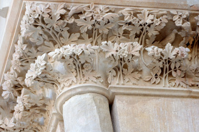 Sculpture on Outside of Reims Cathedral