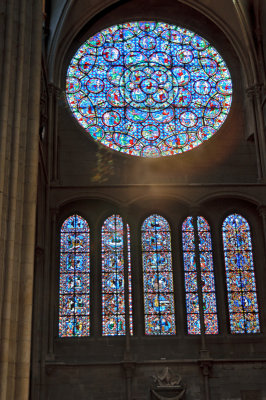 Dijon: Window Inside Notre Dame