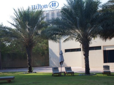 Near or at the Hilton Abu Dhabi