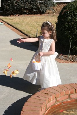 Hannah the flower girl