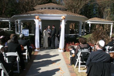 Under the chuppah