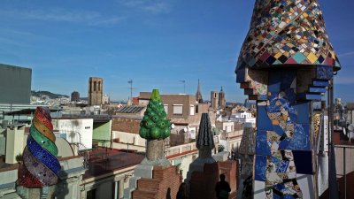 Roof of Palau Guell