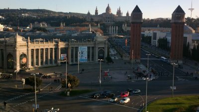 Plaa d'Espanya, seen from the Arena