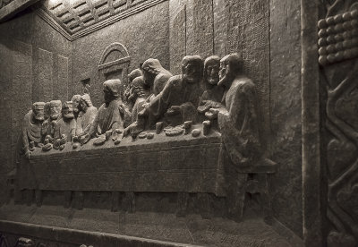 Chapel of St. Kinga, 'Last Supper' in salt