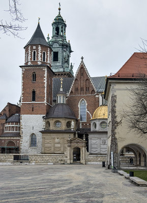 A deserted Krakw Cathedral, Wawel Hill