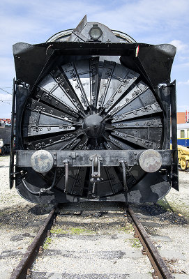 Rotary snowplow engine