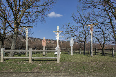 Calvary from Veszkny, Little Hungarian Plain