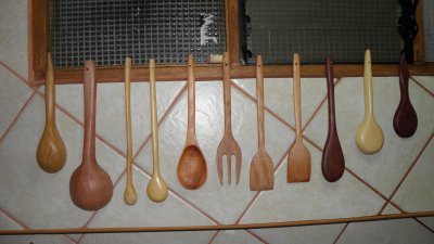 Cucharas y instrumentos de madera