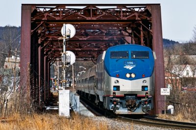 Amtrak 55 Bellows Falls 3/15/13