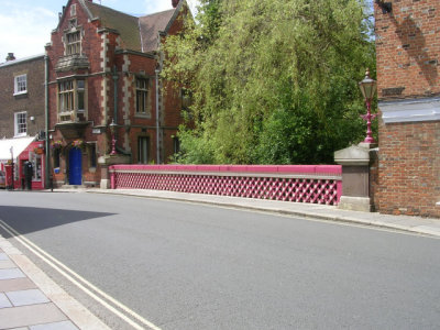 The bridge between Eton's business district and the college